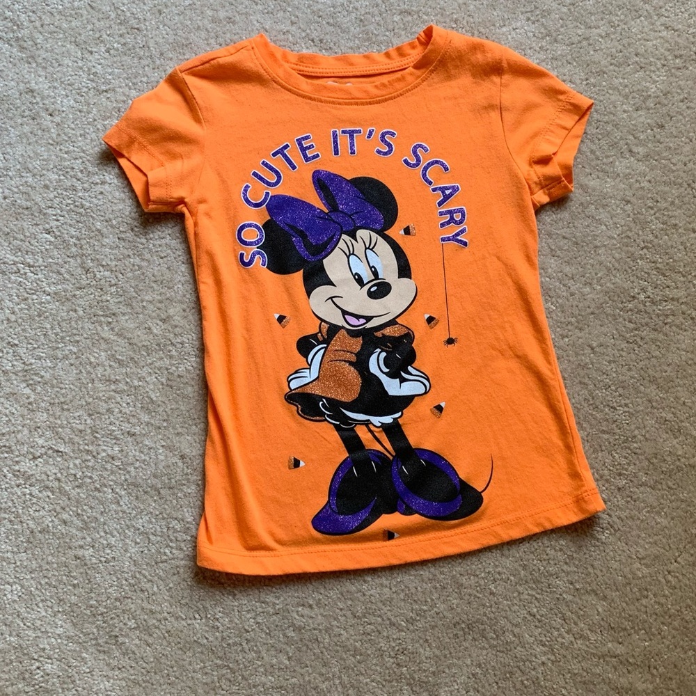Girls Halloween Minnie Mouse t shirt